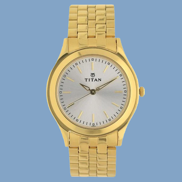 Titan Analog Silver Dial Stainless Steel Strap watch for Men